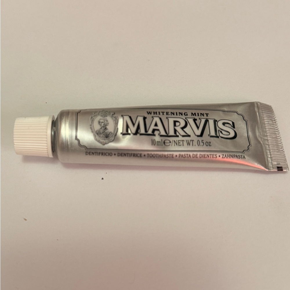 Marvis Whitening Mint Toothpaste Tube Deluxe/Travel Size .5 Oz